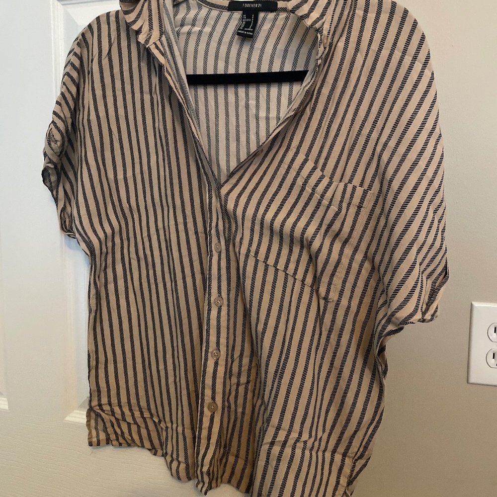 Stripped button down